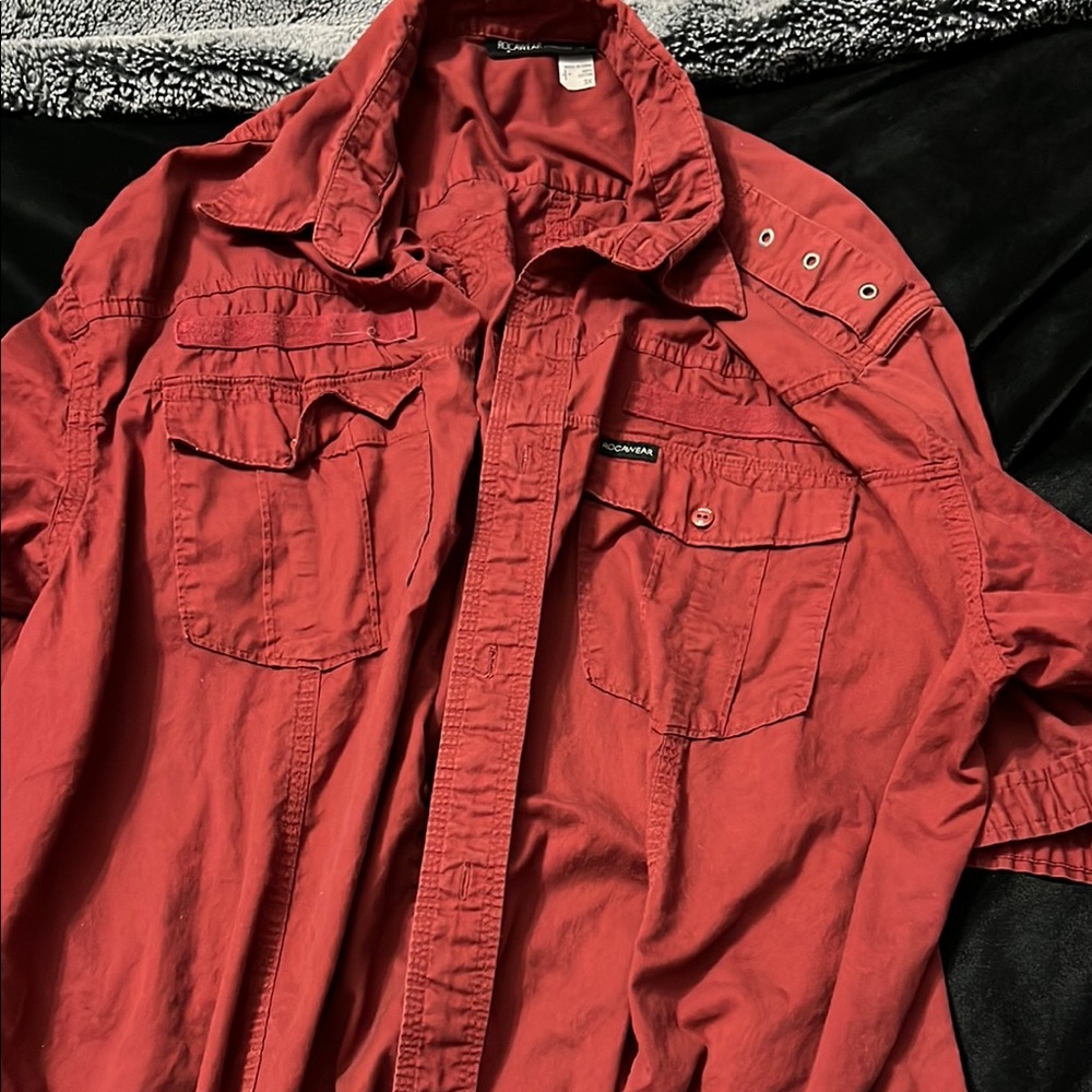 Rocawear Red Cotton Shirt